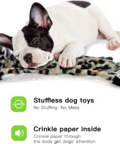 SHARLOVY Dog Squeaky Toys No Stuffing 6 Pack Dog Toys Crinkle Dog Toys for Small Dogs Durable Dog Chew Toys Plush Cute Animals Natural Puppy Toys for Teething Pet Toys Squeak 17 61XImgghFOL