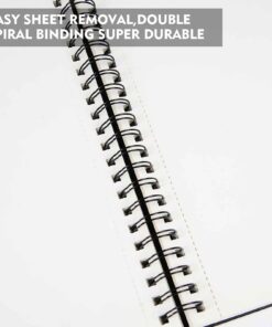 conda 8.5"x11" Hardbound Sketch Book, Double-Sided Hardcover Sketchbook, Spiral Sketch Pad, Durable Acid Free Drawing Art Paper for Kids & Adults A413723 8.5"x11" 21 61XLCKRg03L