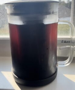 Primula Pace Cold Brew Iced Coffee Maker with Durable Glass Pitcher and Airtight Lid, Dishwasher Safe, Perfect 6 Cup Size, 1.6 Qt, Black 26 61XM05JAIxL