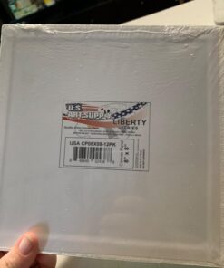 US Art Supply 8 X 8 inch Professional Artist Quality Acid Free Canvas Panel Boards for Painting 12-Pack (1 Full Case of 12 Single Canvas Board Panels) 8" x 8" 28 61XNcZay1nL