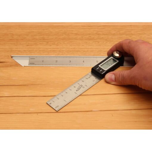 iGaging Digital Protractor with 7" and 4" Stainless Steel Bladed