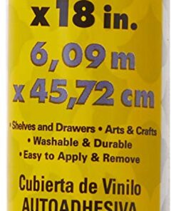 Alternative view of Magic Cover Adhesive Vinyl Paper, Multi-Functional Shelf Liner for Lining Drawers and Shelves, Waterproof and Durable, 18" x 20', Talisman Glacier Gray