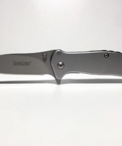 Kershaw Zing SS Pocketknife, 3" 8Cr13MoV Stainless Steel Blade, Assisted Thumb-Stud and Flipper Opening EDC 66 61XTSTJ6jTL