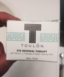 TOULON Eye Cream for Dark Circles, Puffiness and Wrinkles. Reduces Fine Lines with Vitamin C, Peptides & Alpha Hydroxy Acid. Minimizes Crows Feet, Puffy Eyes and Bags 37 61XUdzq8YtL