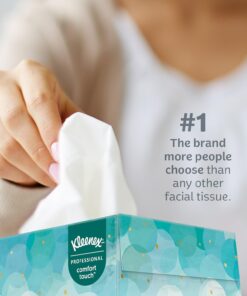 Kleenex® Professional Facial Tissue for Business (21195), Flat Tissue Boxes, 64 Junior Boxes / Case, 48 Tissues / Box, 3,072 Tissues / Case 25 61XXnJVHzEL
