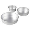 Wilton Aluminum Round Cake Pans, 3-Piece Set with 8-Inch, 6-Inch and 4-Inch Cake Pans 4 x 2 in. (10.1 x 5.08 cm), 6 x 2 in. (15.2 x 5.08 cm) and 8 x 2 in. (20.3 x 5.08 cm) 61 61XXwWpyF3L