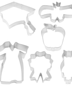 R&M International Graduation Cookie Cutter Set, 1-Pack, Silver 18 61XZfZ7 EpL 4