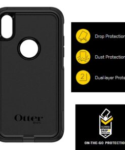 Alternative view of OtterBox iPhone XR Commuter Series Case - BLACK, Slim & Tough, Pocket-Friendly, with Port Protection Retail Packaging