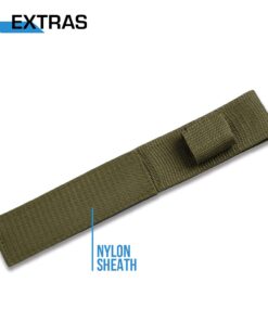 MTech USA – Fixed Blade Knife –Black Stainless Steel Blade, Green Cord Wrapped Handle, Full Tang, Includes Nylon Sheath - Hunting, Camping, Survival, Tactical, EDC – MT-528C, Small 25 61XbMjuCxqL