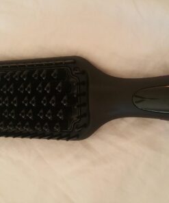 Ionic Hair Straightener Brush Upgrade 2.0,GLAMFIELDS Electrical Heated Hair Straightening with Faster Heating, MCH Ceramic Technology, Auto Temperature Lock, Anti Scald, Heat Resistant Glove(Black-01) Black 47 61Xcx4lXSL