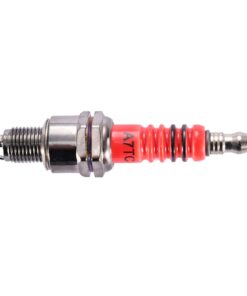 WOOSTAR A7TC Spark Plug 3 Electrode Replacement for 50cc 70cc 90cc 110cc 125cc Scooter Dirt Pocket Bike ATV Moped Quad Pack of 2 11 61XdahHNl3L