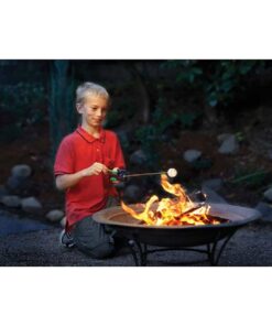 Hog Wild Reel Roaster, 27" - For Marshmallows, Hot Dogs, Camping, Barbeques, Campfires, Fire Pits, Fireplaces, Grills & More - Stainless Steel Extendable Rotating Skewer - Gift for Kids & Adults 8+ 12 61Xeb4z43wL
