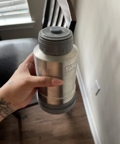 Tommee Tippee Portable Travel Baby Bottle and Food Warmer, Ideal for Travel, Thermal Insulation, Stainless Steel Flask with Leak-Proof Lid, BPA Free 45 61XfIJp jL