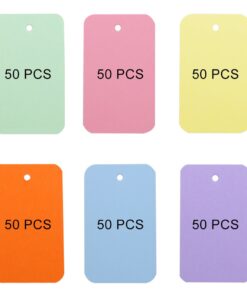 Koogel 300 Pieces 2.2 x 3.5 Inches Multicolor Kraft Paper Binder Ring Easy Flip Flash Card/Study Cards/Memo Scratch Pads/Bookmark/DIY Greeting/Index Card Stock/Note Card(50 Sheets per Set) 300 --multicolored 38 61XfvJXU2YL