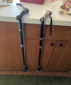 REHAND Walking Cane - Foldable, Adjustable, Collapsible Walking Canes for Men & Women, Pivot Tip, with Travel Bag | Walking Sticks for Seniors & Adults Ocean Blue 127 61XgGlTsyUL