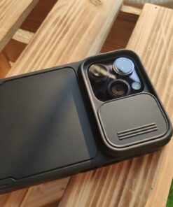 Simtect Designed for iPhone 14 Pro Max Case with Sliding Camera Cover, Shockproof & Mil-Grade Protective Phone Case for iPhone 14 Pro Max 6.7"- Black 1. Space Black 106 61XhUN6oP6L