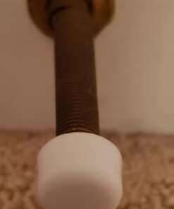 Premium Rubber Door Stop Stud Replacement Tips – Doorstopper Bumpers, Springe Hinge End Caps for Wall & Floor Protection – Universal Size (White) White 35 61XhYW6kYvL