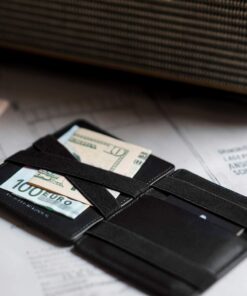 Jaimie Jacobs Flap Boy Slim Magic Wallet Genuine Leather RFID Blocking Black with Black Elastic 23 61XhZcavNRL