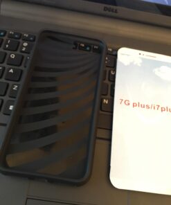 iPhone 7 Plus Case, Bastex Hybrid Slim Fit Black Rubber Silicone Cover Hard Plastic Black Brushed Metal Design Kickstand Case with Hidden Credit Card Slot for Apple iPhone 7 Plus 35 61XhuWKmHHL