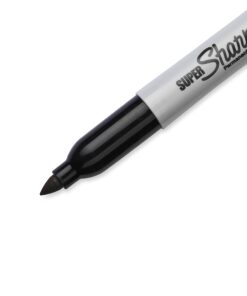 Sharpie Super Permanent Markers, Broad Fine Tip, Black, 12 Count Marker 11 61Xi8Blk0xL