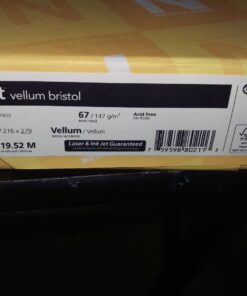 Neenah Exact Vellum Bristol, 8.5" x 11", 67 lb/147 gsm, White, 94 Brightness, 250 Sheets (80211) 250 Count (Pack of 1) 59 61XjtDJnf2L