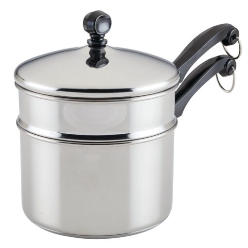 Farberware Classic Stainless Series 2-Quart Covered Double Boiler Double Boiler Set (2 Quart )