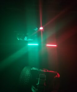 Xprite 12" LED Boat Navigation Lights Red and Green Bow Boat Light Strips for Boats Marine Vessel Pontoon Yacht 15 61XkmOnym1L