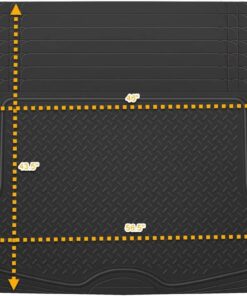 BDK-MT-785 Heavy Duty Cargo Liner Floor Mat-All Weather Trunk Protection, Trimmable to Fit & Durable HD Rubber Protection for Car SUV Sedan Auto - Black 43 61XlEPAnXbL 2