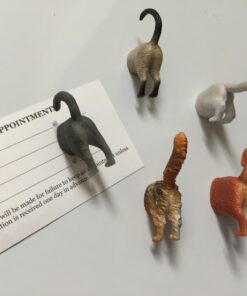 Kikkerland Magnetic Funny Cat Butt Refrigerator Decorative Magnets, Set of 6, Novelty Gift, Cat Lovers 35 61Xm3vzTvrL