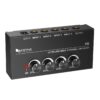 FIFINE Ultra Low-Noise 4-Channel Line Mixer for Sub-Mixing,4 Stereo Channel Mini Audio Mixer with AC adapter.Ideal for Small Club or Bar. As Microphones,Guitars,Bass,Keyboards or Stage Sub Mixer-N5 55 61Xo6b8RUyL