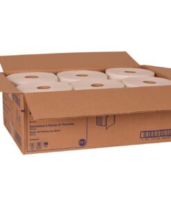 Tork Paper Hand Towel Roll White H21, Universal, 100% Recycled Fiber, 6 Rolls x 1000 ft, RB10002 6 Count (Pack of 1) 16 61XoTxt8LdL