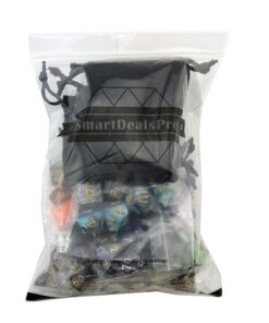 SmartDealsPro 6 x 7 Sets(42 Pieces) Double Colors Polyhedral Dice Set with Pouches for Dungeons and Dragons DND RPG MTG Table Games D4 D6 D8 D10 D12 D20 (6-Colors Set 2) Color 1 31 61Xpj7t WnL
