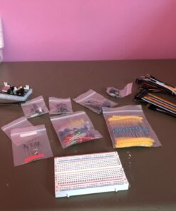 ELEGOO Electronic Fun Kit Bundle with Breadboard Cable Resistor, Capacitor, LED, Potentiometer total 235 Items for Arduino B)E2 17 61XqcmGCKyL