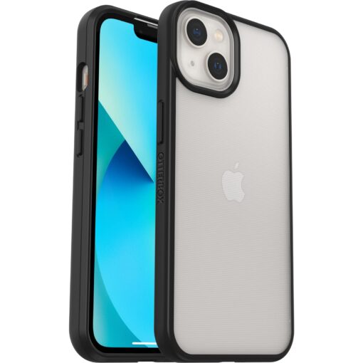 OtterBox iPhone 13 (ONLY) Prefix Series Case - BLACK CRYSTAL, Ultra-Thin, Pocket-Friendly, Raised Edges Protect Camera & Screen, Wireless Charging Compatible REACT