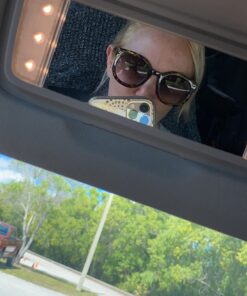 grinderPUNCH Trendy Round Polarized Sunglasses | Trendy Oversized Sunglasses for Women Men | Retro Round Polarized Sunglasses 2 Pack Saver - Dark Lens 50 Millimeters 36 61XtEMwUjaL