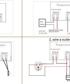bayite AC 110V Fahrenheit Digital Temperature Controller 10A 1 Relay with Sensor 22 61XthymHSOL