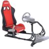 Conquer Racing Simulator Cockpit Driving Seat Reclinable with Gear Shifter Mount Red 25 61XuXbn2xZL
