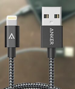 Anker iPhone Charger Cable, (2-Pack) 6ft Lightning Cable, Premium Nylon USB-A to Lightning Cable, MFi Certified iPhone Charger Cable for iPhone SE/Xs/XS Max/XR/X/8 Plus/7/6 Plus, iPad, and More. Black 2 42 61Xvar7 aeL