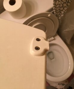 MAYFAIR 883SLOWA 000 Toilet Seat with Built-in Potty Training Seat will Reduce Clutter, Slow Close and Never Loosen, ROUND, Durable Enameled Wood/Long Lasting Plastic, White 49 61XwjUCNDUL