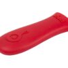 Lodge Silicone Hot Handle Holder - Red Heat Protecting Silicone Handle for Lodge Cast Iron Skillets with Keyhole Handle 5-5/8" L x 2"