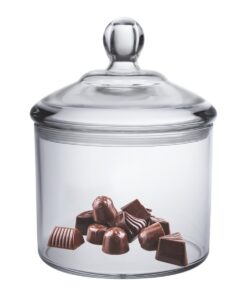 Alternative view of Vinkoe Kitchen Cookie Jar, Clear Acrylic Airtight Jar for Nuts, Cookies, Candy, Chocolate, 40 OZ