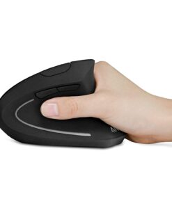 Anker 2.4G Wireless Vertical Ergonomic Optical Mouse, 800 / 1200 /1600 DPI, 5 Buttons for Laptop, Desktop, PC, Macbook - Black 34 61XzoCas8VL