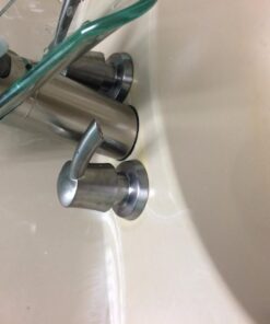 BWE Waterfall Bathroom Faucet Chrome Glass Spout Bathtub Sink Faucets with Supply Lines Single Handle Single Hole Modern Lavatory Vanity Bath Mixer Tap 42 61Y 3YtdcL