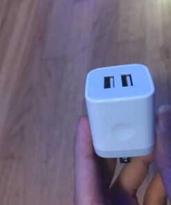 X-EDITION Wall Charger,4-Pack 2.1A Dual Port USB Power Adapter Plug Charging Block Cube for Phone 8/7/6 Plus/X, Pad, Samsung Galaxy S5 S6 S7 Edge,LG, Android (White) White 41 61Y22x6OI8L