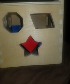 Melissa & Doug Shape Sorting Cube - Classic Wooden Toy With 12 Shapes - Kids Shape Sorter Toys For Toddlers Ages 2+ 44 61Y3LrMjO6L 1