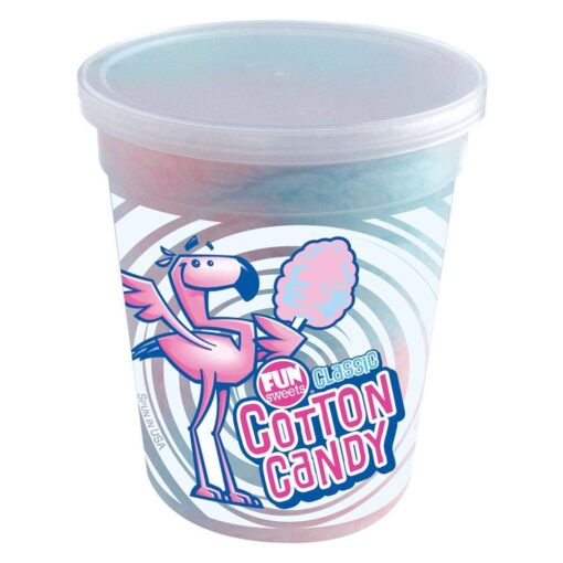 Fun Sweets Cotton Candy (Classic Pink & Blue Blend, 12 Count) Classic Pink & Blue Blend 2 Ounce (Pack of 12)