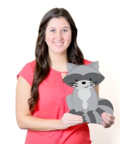 Woodland Creatures - Forest Animal Lawn Decorations - Outdoor Baby Shower or Birthday Party Yard Decorations - 10 Piece 16 61Y8rwxYgNL