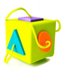 Fat Brain Toys OombeeCube - Travel-Friendly Shape-Sorter for Babies & Toddlers OoombeeCube 14 61Y93dTwCpL