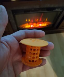 TubShroom Tub Hair Catcher Protector, Fits 1.5" - 1.75" Drain, Orange 36 61YCMZImOcL