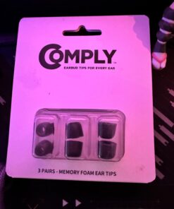 Comply T-500 Memory Foam Replacement Earbud Tips For KZ ZS10, ZSN, AS10, ZSX, STARFIELD, FH7, FIIO, MOONDROP And More Earphones (Assorted), Black, Small/Medium/Large, 3 Pairs 500 27 61YDRhQ QBL